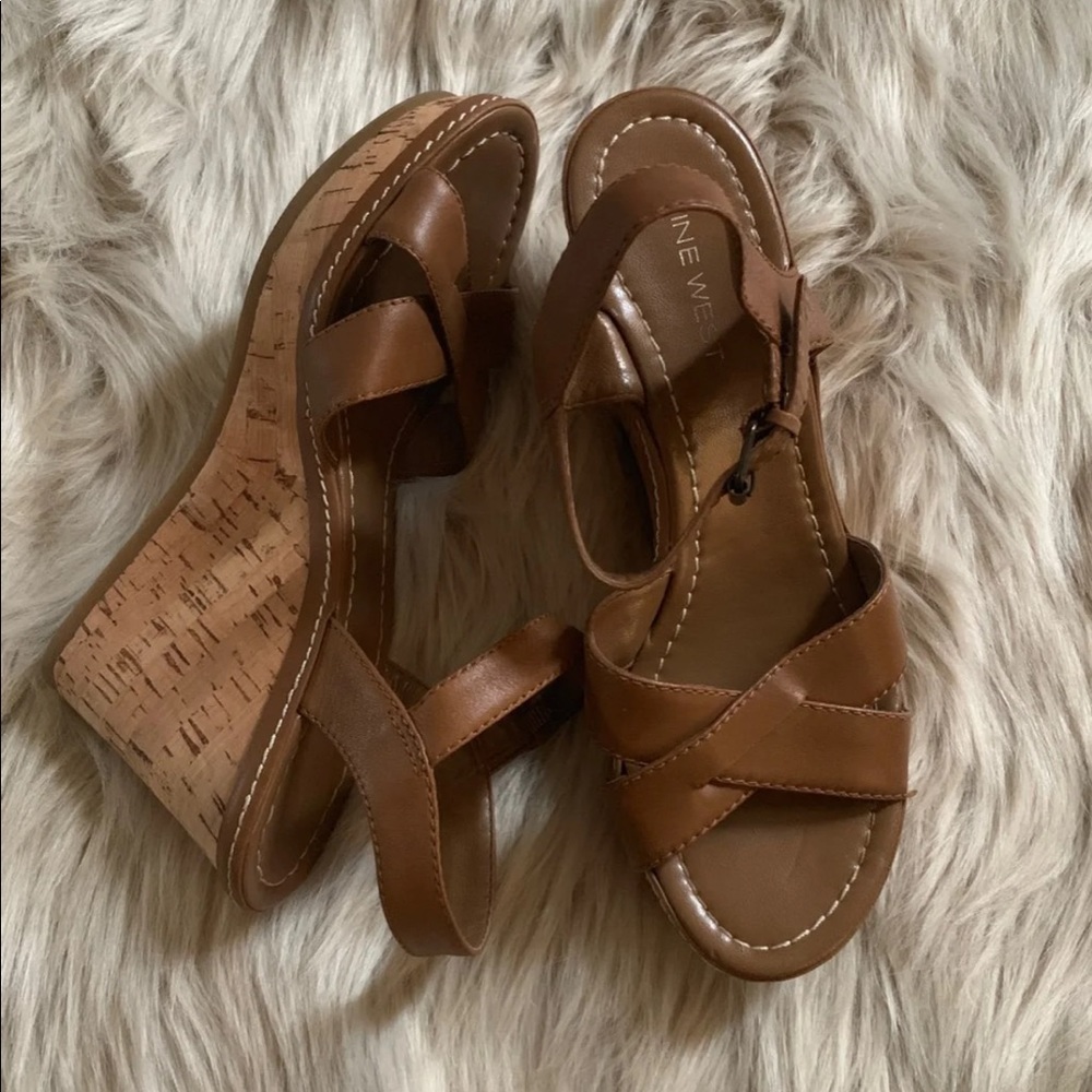 Nine West Leather Wedges